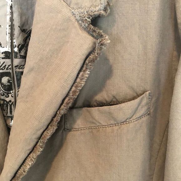 Men’s Guess Distressed Rocker Sports Jacket Medium - Picture 3 of 10